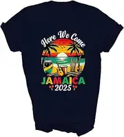 [Generic] Here We Come Jamaica 2025 Girls Trip Family Summer Vacation Cool Unisex Shirt Gift Women Men