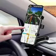 360° Clip On Dashboard Dash Mount Mobile in Car Phone Holder Stand Cradle iPhone and Other Mobile D