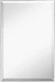 16X24 Inch Frameless Rectangular Mirror | Small Polished Glass Core Back, Lightw
