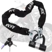 Bike Lock Chain Lock 120Cm/4Ft Heavy Duty Durable 12Mm Thick Anti-Theft Bicycle