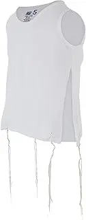 [Zion Judaica Ltd] Zion Judaica 100% Cotton Comfortable Quality T-Shirt Tzitzis Garment Certified Kosher Imported from Israel