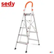 5 Step Ladder Folding Aluminium Portable Multi Purpose Household Tool Non Slip
