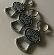 NEW (3) Two Roads Brewing Beer Bottle Opener Key Chain Combo