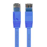 Cruxtec RJ45 Internet LAN 20m Flat CAT6 UTP Gigabit Speed Ethernet Cable Blue