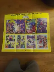 1992 Valiant Preview Poster Rai And The Future Force Never Hung Original Promo
