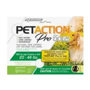 New PetAction Pro Flea and Tick Topical Treatment for Dogs, 23-44 Lbs, 3 Count