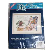 1992 Dimensions Sunset Jiffy Counted Cross Stitch Kit Friend Is A Treasure 16583