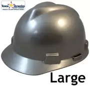 MSA V-Gard Large JUMBO Cap Style Hard Hat - Silver