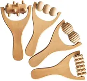 ERINGOGO Ergonomic Wooden Foot Massager Roller Neck Back Massager Acupoint Stimulator