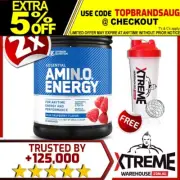 2 X OPTIMUM NUTRITION AMINO ENERGY 65SRV/BCAAS BRANCH CHAIN AMINO ACID TWIN PACK