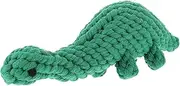 COLLBATH Dinosaur Shaped Puppy Chew Sturdy Rope Dog Teething Interactive Plaything for Dogs Safe Healthy Molar for Puppies of All