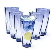 Unbreakable Plastic Cups Plastic Highball Drinking Glasses Tumbler, Large