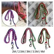 Horse Lead Rope Durable Swivel Buckle Horse Leash Rope Cord with Snap Hook