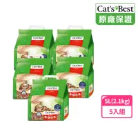 在飛比找momo購物網優惠-【CAT’S BEST 凱優】經典凝結木屑砂（紅標凝結型）5