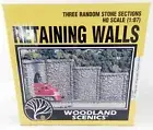 HO Scale Three Random Stone Retaining Walls - Woodland Scenics #C1261