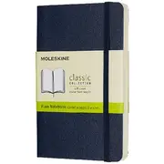 Moleskine Soft Cover Notebook Plain Pocket Sapphire Blue