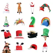 Novelty Christmas Elf Hat Xmas Theme Decor Prop for Adults Teenagers
