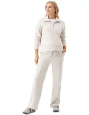 [Ripe] Terry Wide Leg Jogger in Chalk