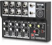 8 Channel Multifunctional USB o Mixer Portable Sound Mixer Professional Home-use Dual Microphone Inputs Sound Mixer