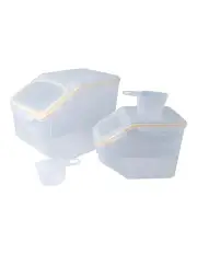 [Lock 'n' Lock] Pet Dry Food Storage Container Set of 2 in Yellow/Clear