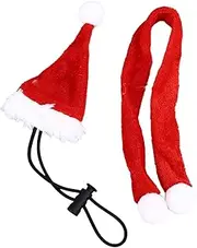 Reptile Christmas Costume Soft Breathable Climbing Pet Hat Scarf Set for Lizard
