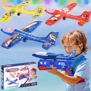 3 Pack Airplane Toys Launcher 2 in1 Flight Modes Throw Foam Glider 3+1 gifts set