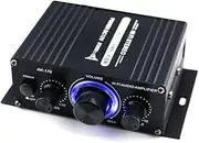 AK170 12V o Power Amplifier Digital o AMP Dual Channel 20W+20W Bass Treble Volume Control for Car Home Use
