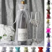 100 pcs 6 x 15" Sheer ORGANZA BAGS with Pull String Gift Favors SALE