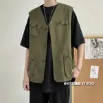 戰術背心 M-2XL 戶外運動服飾 機能背心 男士工裝背心 多口袋工作背心 外搭背心