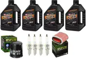 Oil Change Kit Honda Shadow VT1100 Tune Up 1 Gallon 20W50 Oil 4 Plugs & Filter