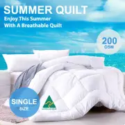 SINGLE-SUMMER QUILT -Light Weight Polyester Filling-- Machine Washable
