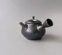 在飛比找Yahoo!奇摩拍賣優惠-日本 常滑燒 昭龍天目釉 側把壺 茶壺