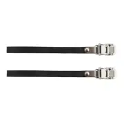 SUNLITE Leather Toe Straps 420mm Black for Bicycle Pedals