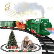 Train Set, Electric Train Sets for Boys Toddlers, Toy Train with Steam Locomo...