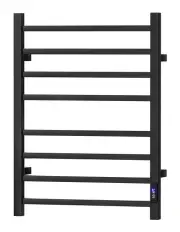 [Devanti] Heated Towel Rail 8 Square With Timer in Black