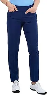 [IBKUL] Athleisure Wear Sun Protective UPF50 Stain-Resistant Women’s Ankle Pants w Front & Back Pockets - 72000