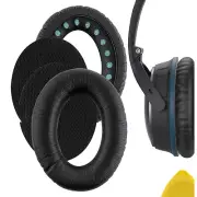 Geekria Protein Leather Ear Pads for Bose QuietComfort QC15 Headphones (Black)