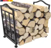 ® Firewood Racks, Metal Fireplace Rack, Indoor Outdoor Folding Fireplace Log Rac