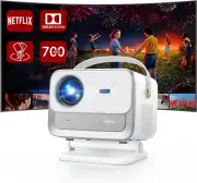 [Netflix Certified & Dolby Audio] Smart Projector Native 1080P Wifi 6 Bluetoo...