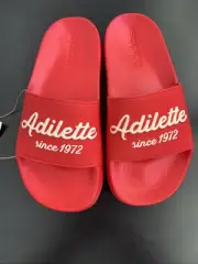 Adidas Men's Size 4 Or Women’s Size 5 Shower Slides Sandal Red White/Red