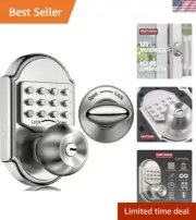 Keyless Entry Door Lock with Keypad - Keyless Deadbolt Lock, Digital Code Sec...