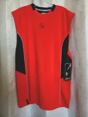 And1 Performance Shooter Tee Sleeveless Men's Sz Small Orange - NWT