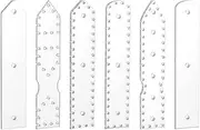 Leather Keychain Acrylic Templates,Set of 6 Transparent Acrylic Wallet Pattern Stencil - Reusable Handcrafting Tool for Leatherworking Hobby Crafting Craft Projects