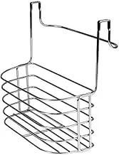 Spectrum Diversified Duo Over-The-Cabinet Towel Bar and Medium Basket, Chrome