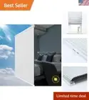 33" x 64" White Blackout Window Blinds - Cordless & Noise-Reducing Shades