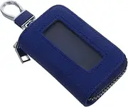 Generic Portable Retro Car Key Storage Bag with Zipper Key Fob Holder for Men Women Multi Purpose Pouch for Car Keys Remote Coins Small Items Durable Key Accessory