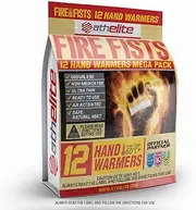 Fire Fist Hot Hand Warmers. 12 Hand Warmer Mega Pack ATHELITE Powered by Pain Blaster