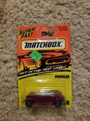 MATCHBOX SUPERFAST #34 - BERGUNDY PLYMOUTH PROWLER - MINT ON CARD 1996 mint