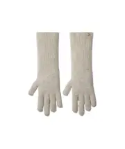 Canada Goose Logo-Patch Knitted Gloves S,M Toasted Marshmello