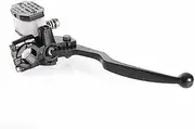 Black Aluminum Brake Master Cylinder with Lever 7/8" Handlebar Brake Lever Master Cylinder Set Replacement for Suzuki GN125 GS125 Repairing